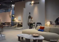 Marianno Potocco is the 5th generation of the family company Potocco. The Italian company produces indoor and outdoor furniture. ‘We make everything internally’, she says.